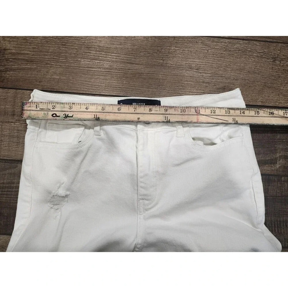 Hollister High-Rise Super Skinny Jeans Sz 9 White Destroyed Stretch W29 L25 - Picture 5 of 6